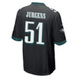 Cam Jurgens 51 Philadelphia Eagles Super Bowl LVII Champions Men Game Jersey - Black