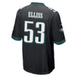 Christian Elliss 53 Philadelphia Eagles Super Bowl LVII Champions Men Game Jersey - Black