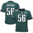 Isaac Seumalo 56 Philadelphia Eagles Super Bowl LVII Champions Youth Game Jersey - Midnight Green