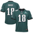 Britain Covey 18 Philadelphia Eagles Super Bowl LVII Champions Youth Game Jersey - Midnight Green
