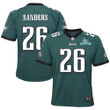 Miles Sanders 26 Philadelphia Eagles Super Bowl LVII Champions Youth Game Jersey - Midnight Green