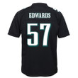 T.J. Edwards 57 Philadelphia Eagles Super Bowl LVII Champions Youth Game Jersey - Black
