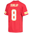 Carlos Dunlap 8 Kansas City Chiefs Super Bowl LVII Champions Youth Game Jersey - Red