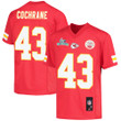 Jack Cochrane 43 Kansas City Chiefs Super Bowl LVII Champions Youth Game Jersey - Red