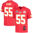 Frank Clark 55 Kansas City Chiefs Super Bowl LVII Champions Youth Game Jersey - Red