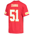 Mike Danna 51 Kansas City Chiefs Super Bowl LVII Champions Youth Game Jersey - Red