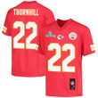 Juan Thornhill 22 Kansas City Chiefs Super Bowl LVII Champions Youth Game Jersey - Red
