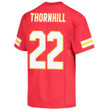Juan Thornhill 22 Kansas City Chiefs Super Bowl LVII Champions Youth Game Jersey - Red