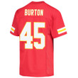 Michael Burton 45 Kansas City Chiefs Super Bowl LVII Champions Youth Game Jersey - Red