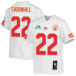 Juan Thornhill 22 Kansas City Chiefs Super Bowl LVII Champions Youth Game Jersey - White