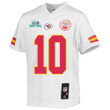 Isiah Pacheco 10 Kansas City Chiefs Super Bowl LVII Champions Youth Game Jersey - White