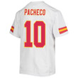 Isiah Pacheco 10 Kansas City Chiefs Super Bowl LVII Champions Youth Game Jersey - White
