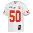Willie Gay 50 Kansas City Chiefs Super Bowl LVII Champions Youth Game Jersey - White
