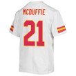 Trent McDuffie 21 Kansas City Chiefs Super Bowl LVII Champions Youth Game Jersey - White