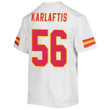 George Karlaftis 56 Kansas City Chiefs Super Bowl LVII Champions Youth Game Jersey - White