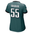 Brandon Graham 55 Philadelphia Eagles Super Bowl LVII Champions Women Game Jersey - Midnight Green
