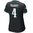 Jake Elliott 4 Philadelphia Eagles Super Bowl LVII Champions Women Game Jersey - Black