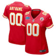Kansas City Chiefs Women Super Bowl LVII Game Custom Jersey - Red