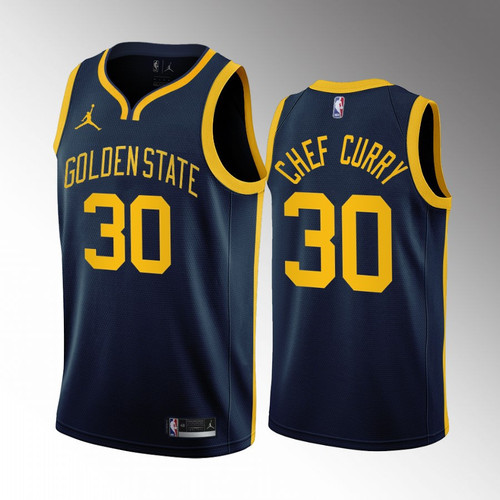 Stephen Curry Chef Curry #30 Golden State Warriors Navy Jersey Statement