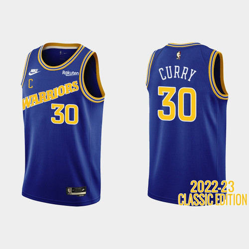 Golden State Warriors Stephen Curry #30 2022-23 Classic Edition Royal Men Jersey