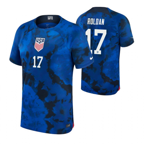 USA National Team 2022-23 Cristian Roldan #17 Away Men Jersey