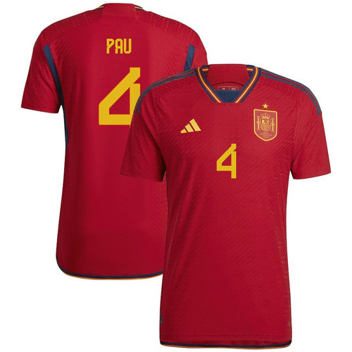 Pau Torres #4 Spain National Team 2022-23 Home Men Jersey
