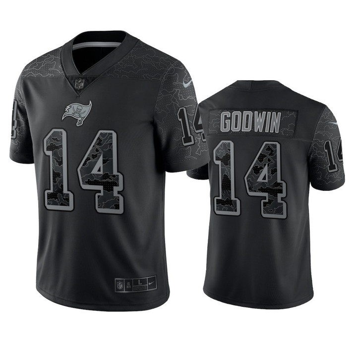 Chris Godwin 14 Tampa Bay Buccaneers Black Reflective Limited Jersey - Men