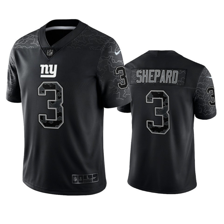 Sterling Shepard 3 New York Giants Black Reflective Limited Jersey - Men