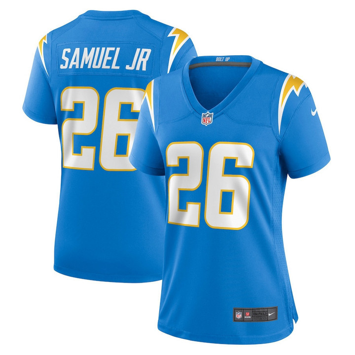 Asante Samuel Jr. 26 Los Angeles Chargers Women's Game Player Jersey - Powder Blue