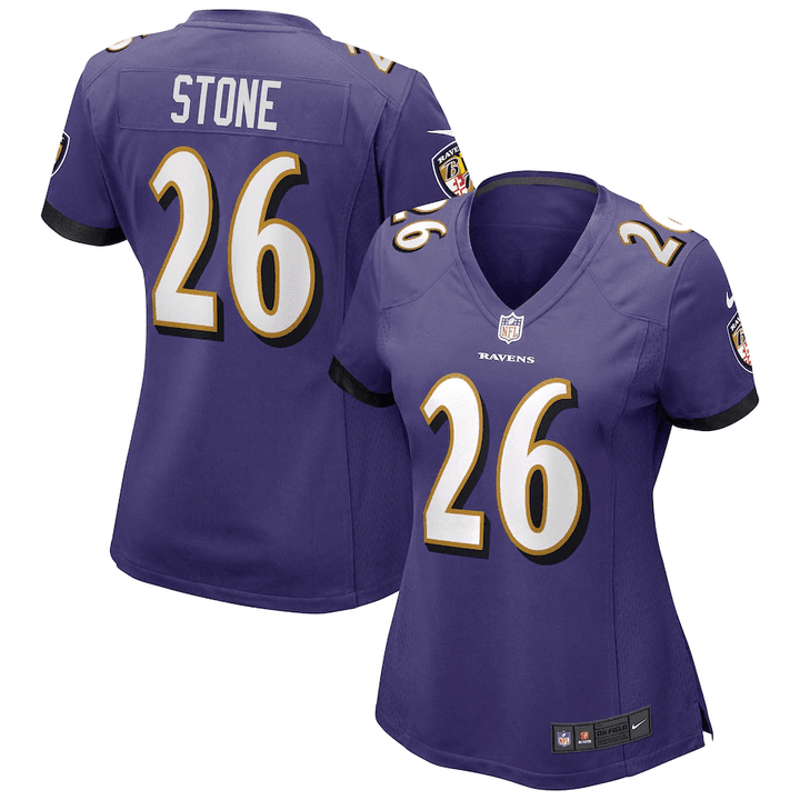 Geno Stone Baltimore Ravens Women's Game Jersey - Purple
