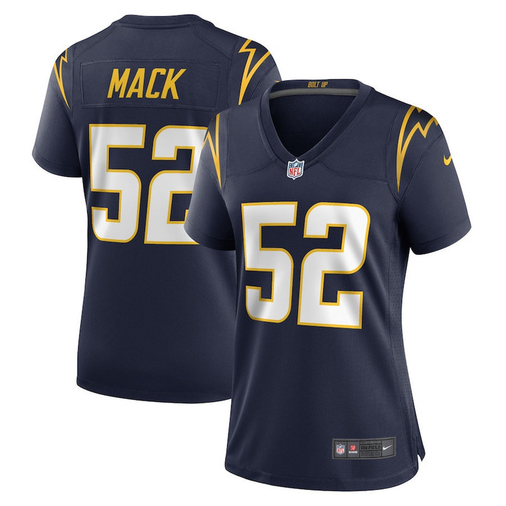 Khalil Mack 52 Los Angeles Chargers Women's Alternate Game Jersey - Navy