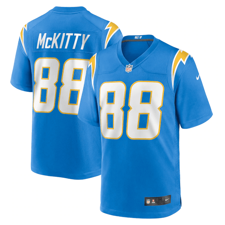 Tre McKitty 88 Los Angeles Chargers Game Jersey - Powder Blue