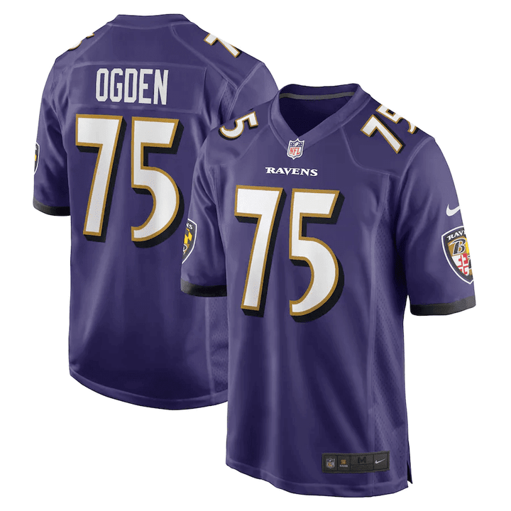 Jonathan Ogden 75 Baltimore Ravens Retired Player Game Jersey - Purple