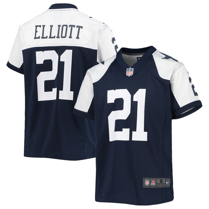 Ezekiel Elliott 21 Dallas Cowboys Youth Alternate Player Game Jersey - Navy