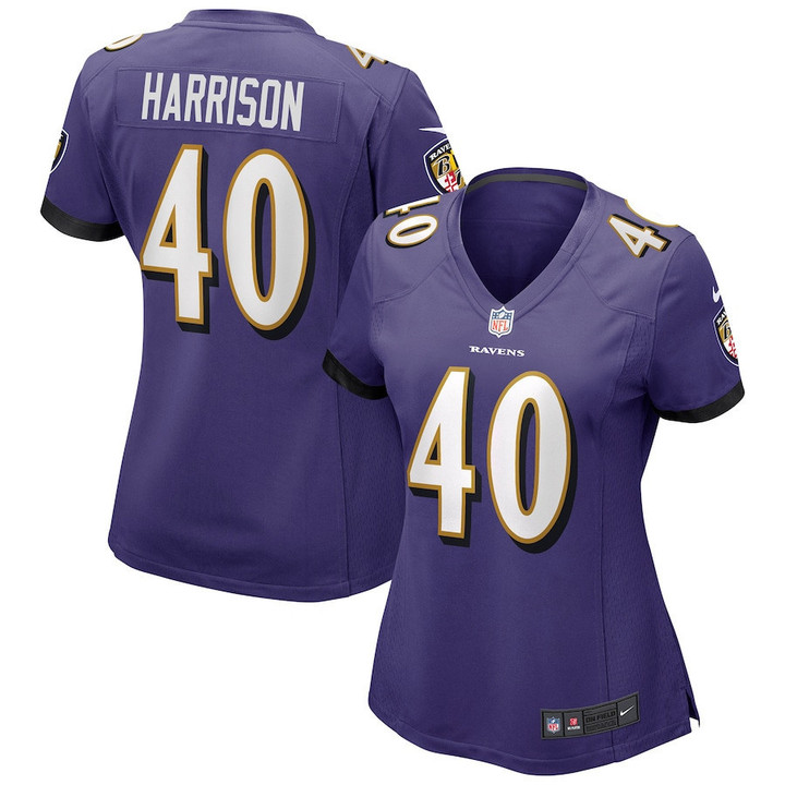 Malik Harrison 40 Baltimore Ravens Women's Game Jersey - Purple