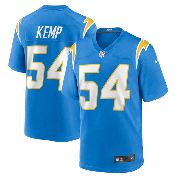 Carlo Kemp 54 Los Angeles Chargers Game Player Jersey - Powder Blue