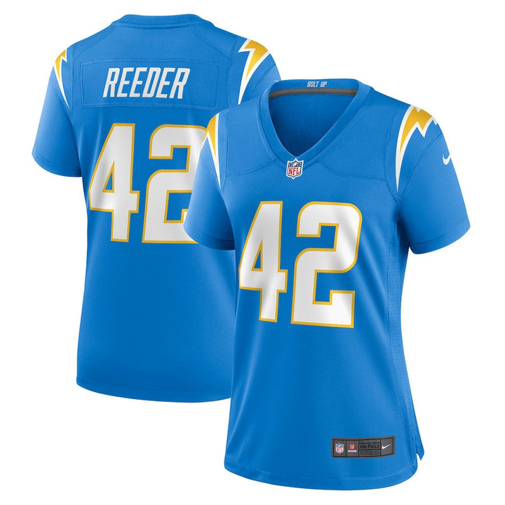 Troy Reeder 42 Los Angeles Chargers Women's Game Jersey - Powder Blue