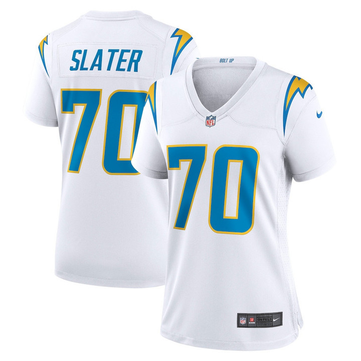 Rashawn Slater 70 Los Angeles Chargers Women's Game Jersey - White