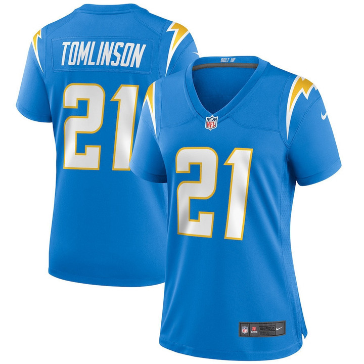 LaDainian Tomlinson 21 Los Angeles Chargers Women's Game Retired Player Jersey - Powder Blue