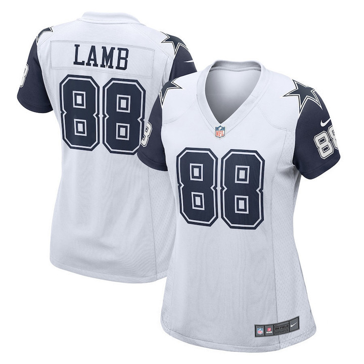 CeeDee Lamb 88 Dallas Cowboys Women's 2nd Alternate Game Jersey - White