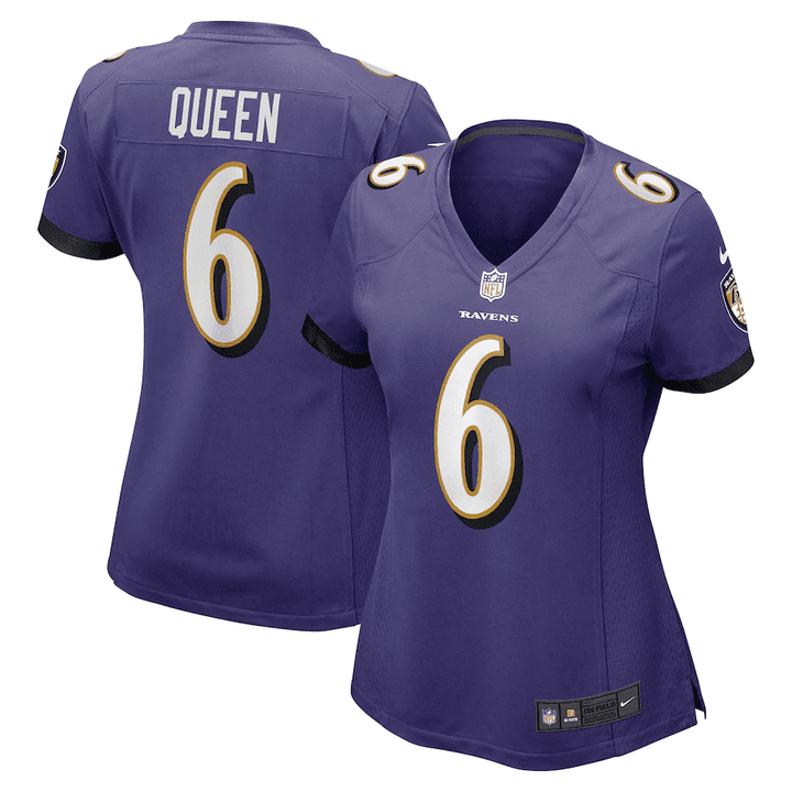 Patrick Queen 6 Baltimore Ravens Women's Game Player Jersey - Purple