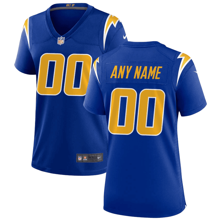 Los Angeles Chargers Women's Alternate Custom Game Jersey - Royal