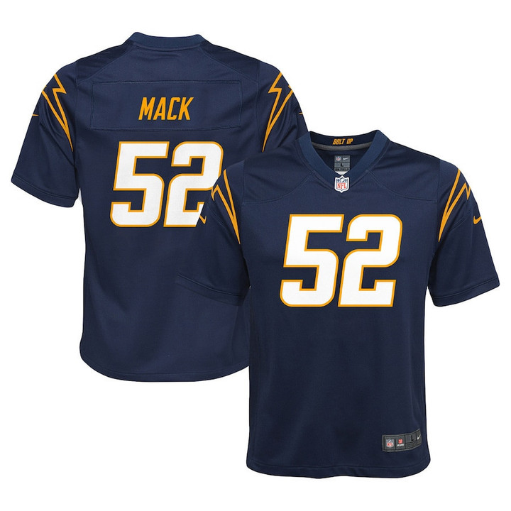 Khalil Mack 52 Los Angeles Chargers Youth Alternate Game Jersey - Navy