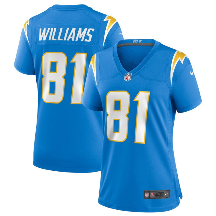 Mike Williams 81 Los Angeles Chargers Women's Game Jersey - Powder Blue
