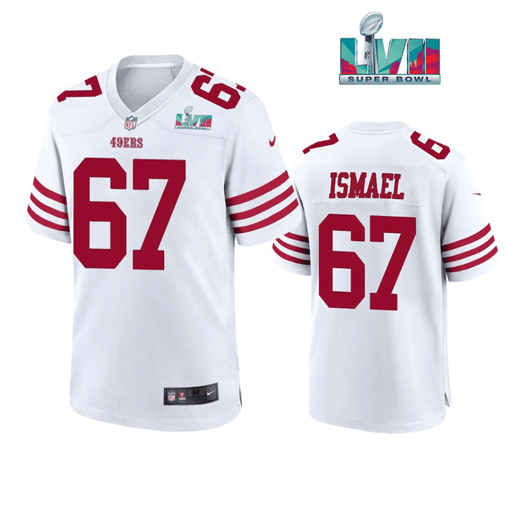 Keith Ismael 67 San Francisco 49Ers Super Bowl LVII White Jersey