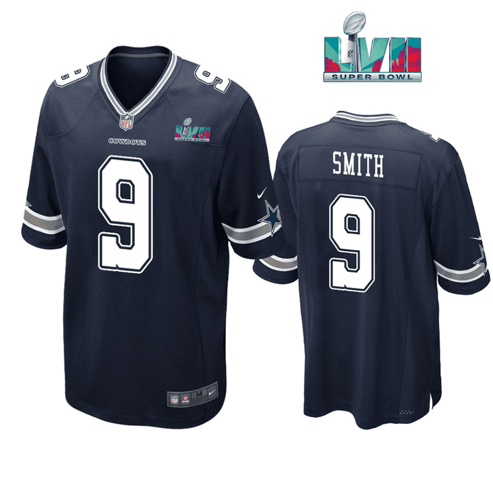 Jaylon Smith 9 Dallas Cowboys Super Bowl LVII Super Bowl LVII Navy Men Game Jersey