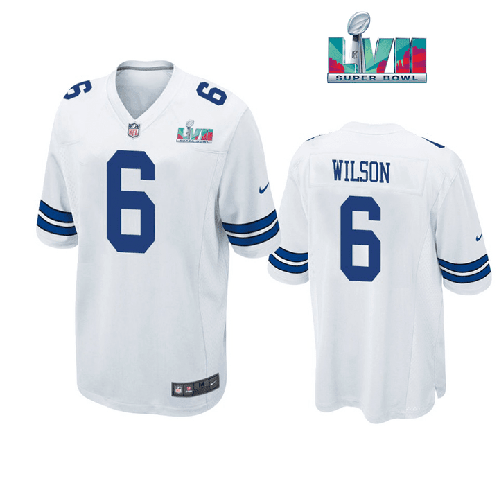 Donovan Wilson 6 Dallas Cowboys Super Bowl LVII Super Bowl LVII White Men Game Jersey