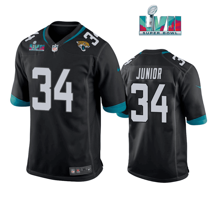 Gregory Junior 34 Jacksonville Jaguars Super Bowl LVII Super Bowl LVII Men Game Jersey- Black