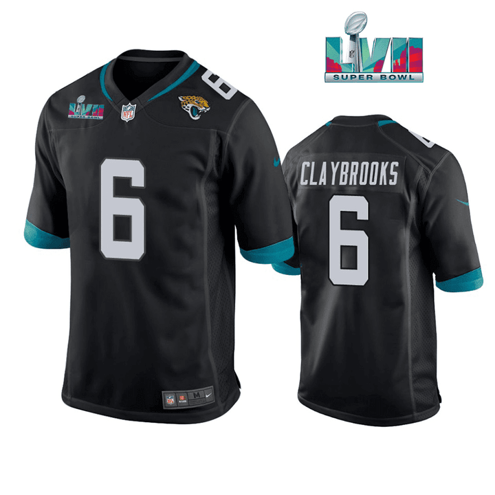 Chris Claybrooks 6 Jacksonville Jaguars Super Bowl LVII Super Bowl LVII Men Game Jersey- Black