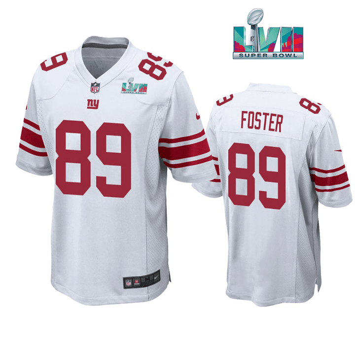 Robert Foster 89 New York Giants Super Bowl LVII Super Bowl LVII White Jersey